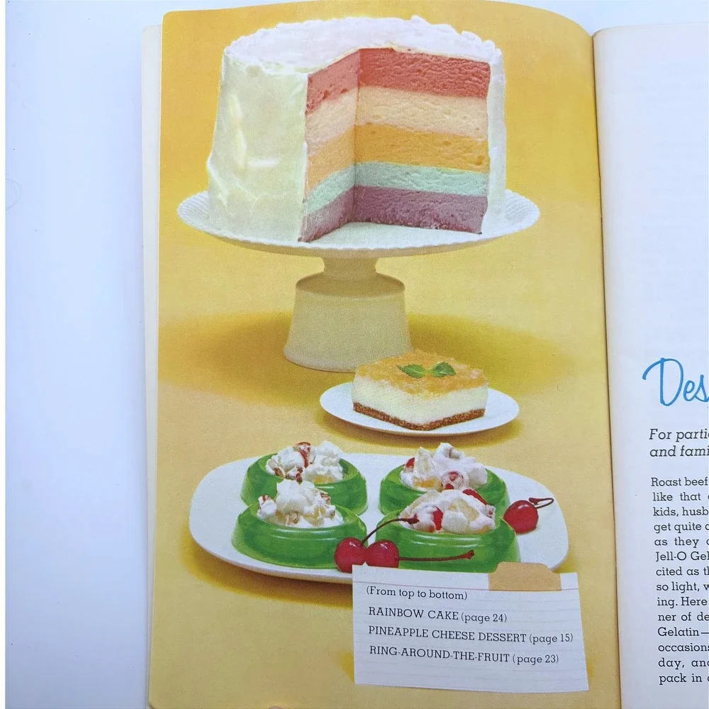 Vintage Joys of Jell-O Gelatin Dessert Recipe Booklet 6th Edition General Foods